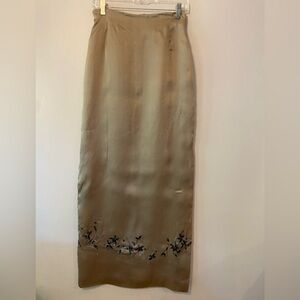 Vintage Emanuel Ungaro circa 1992 100% silk floor length skirt